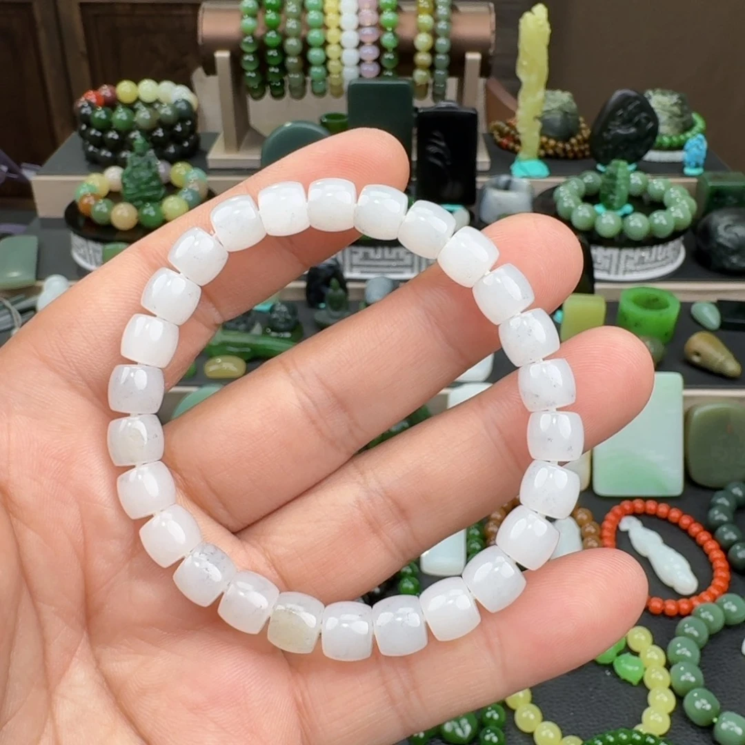 和田玉未镶嵌手链