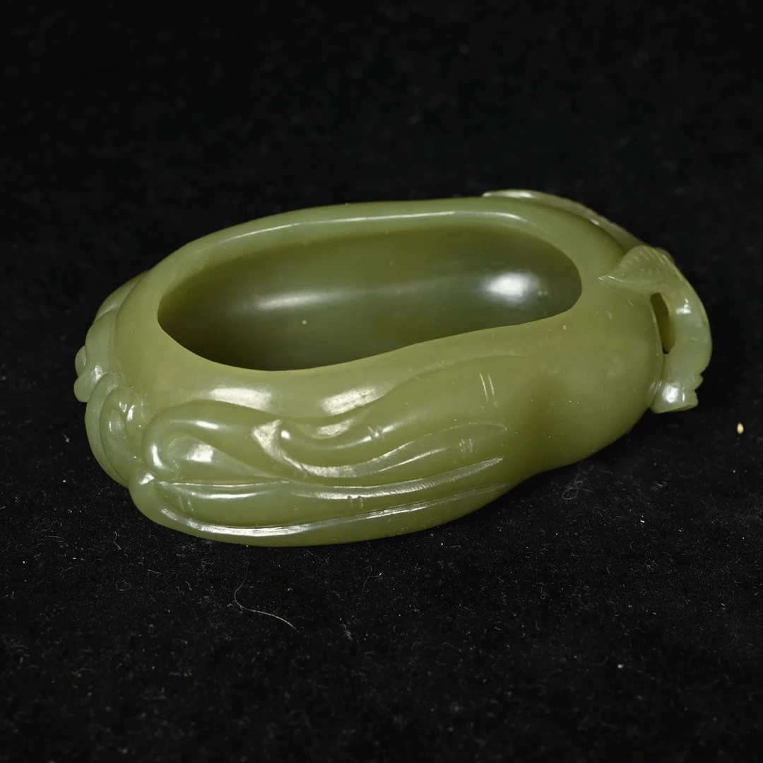 清代黄玉佛手瓜水盂/PF.26795/集萃斋