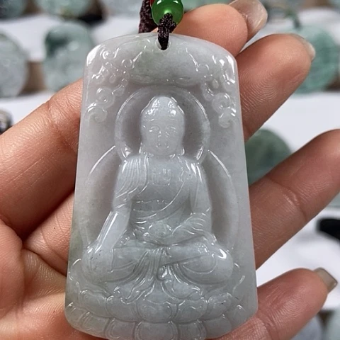 翡翠颈饰未镶嵌阿尼陀佛福利