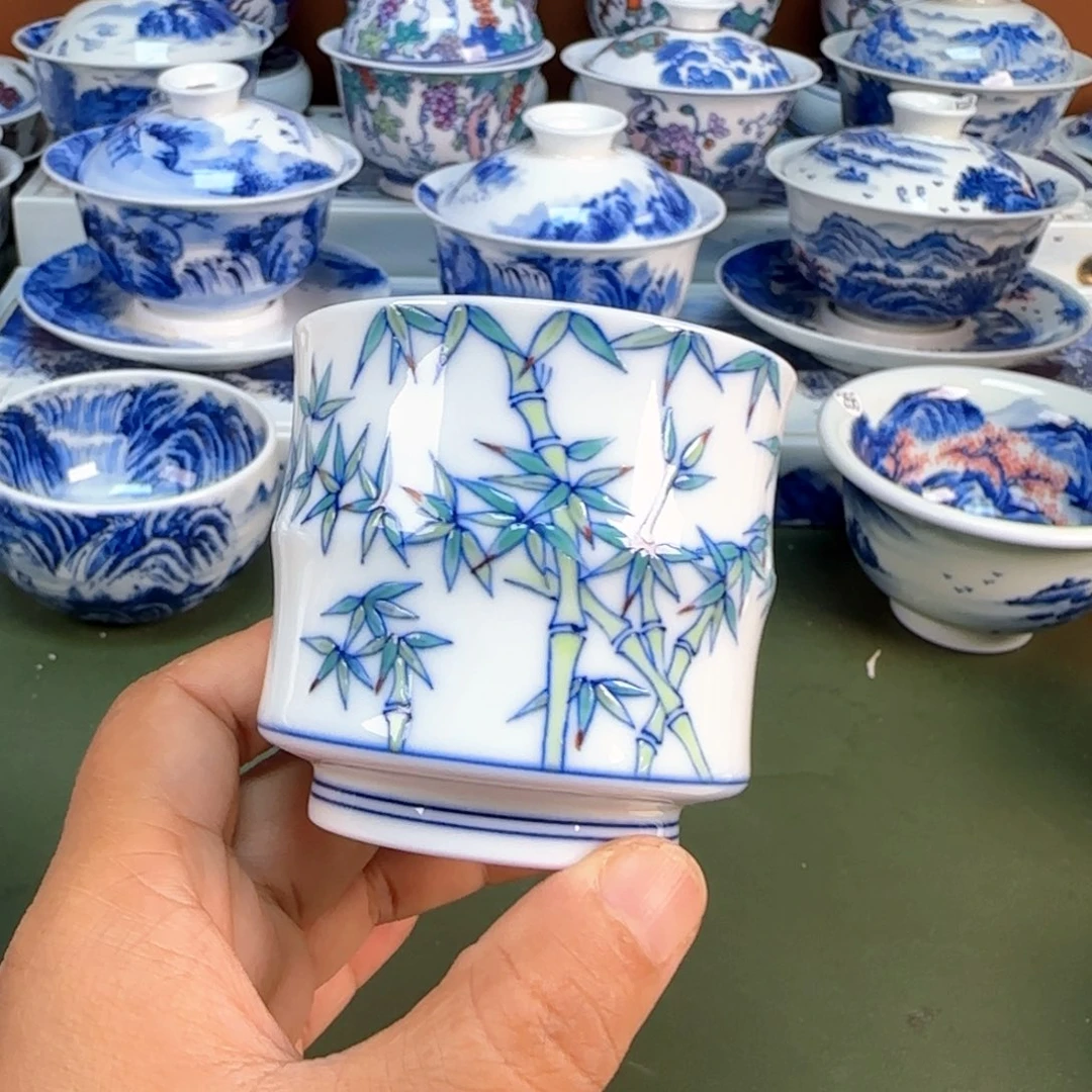 景德镇纯手绘茶具圆圆243