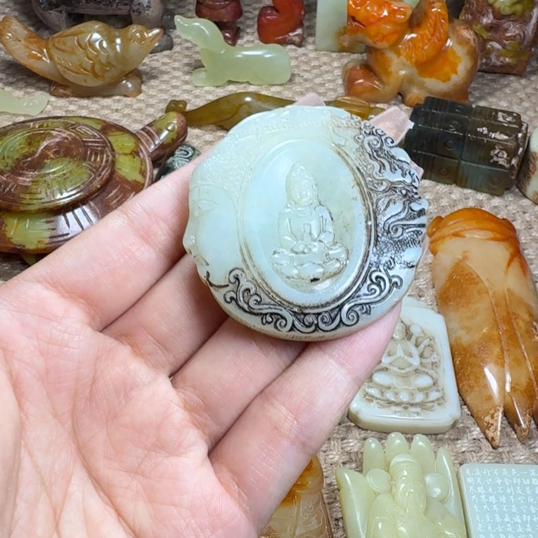 白玉菩提吊坠挂件