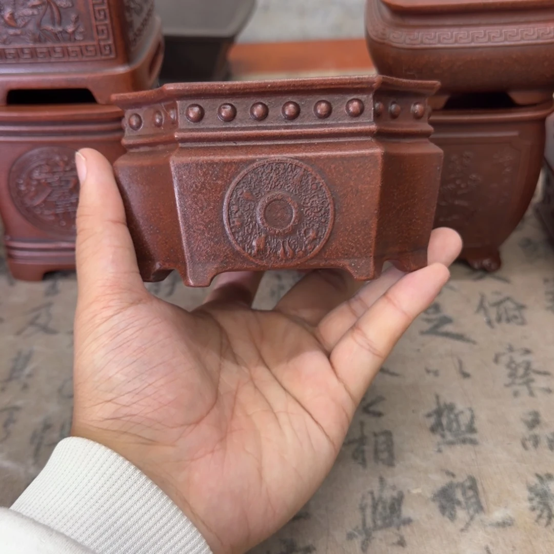 花盆紫砂10.5x6内经紫砂花盆