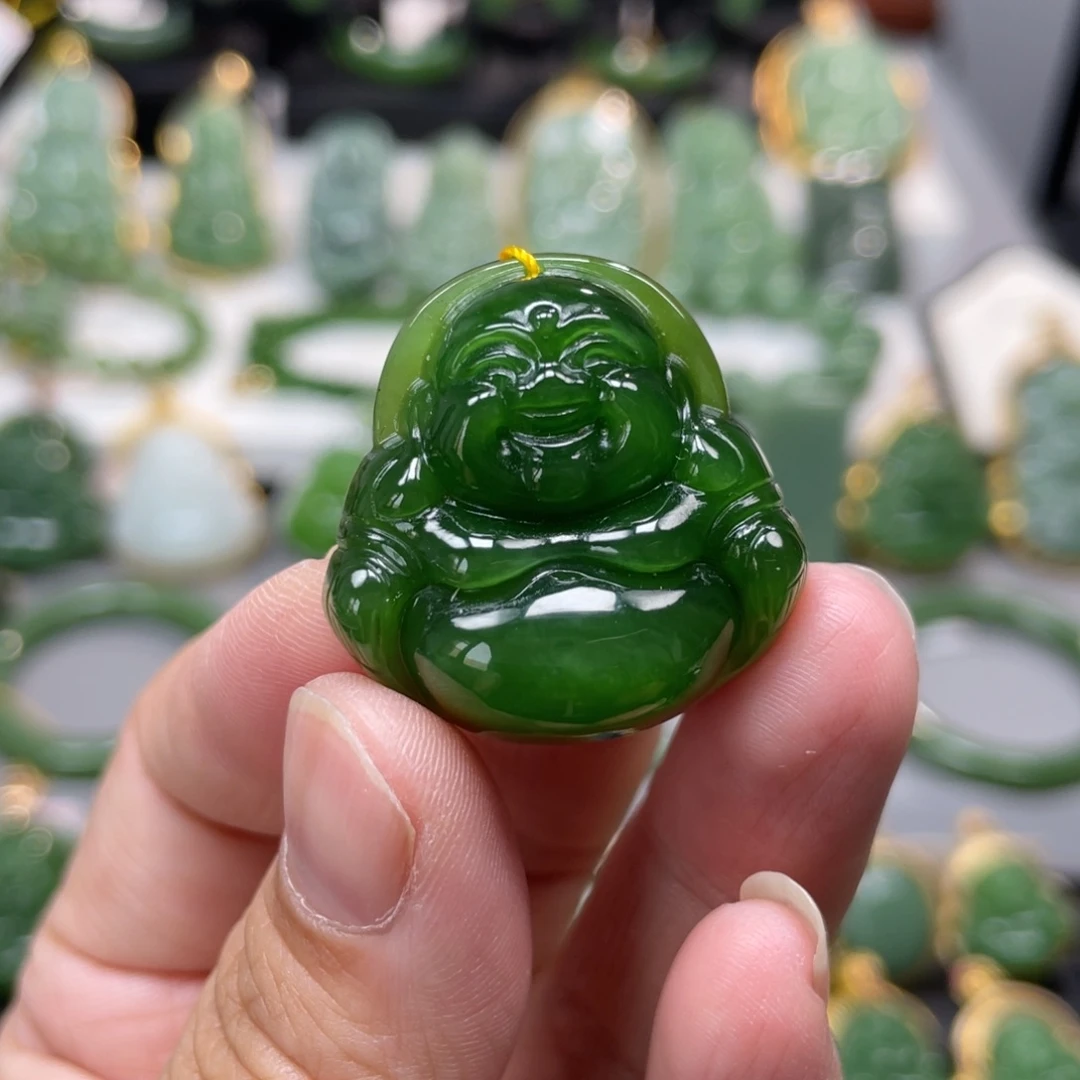 和田玉（碧玉）未镶嵌吊坠(不含链)