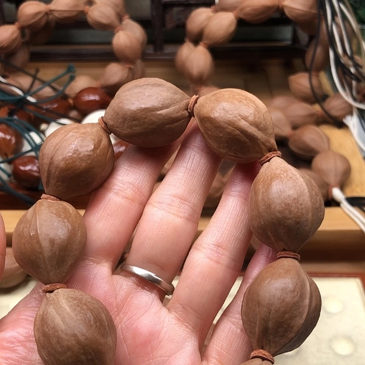 难***涂橄榄核手串梅林铁核22 X29