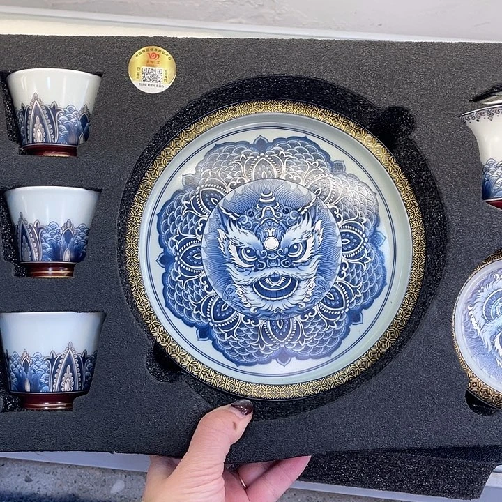 陶景德陶瓷盖碗茶具