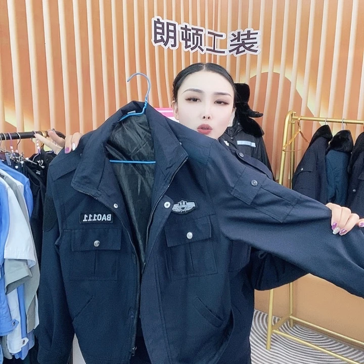 藏青色女士拉链夹克上衣女士155码➕标