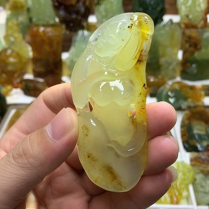 蛇纹石玉未镶嵌珠宝半成品