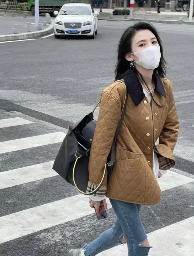 HoneySlurp 【爱幂】 2613 秋冬新款休闲时尚复古棉服女款