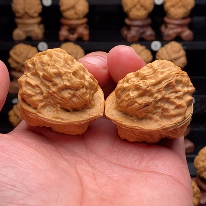 把件文玩核桃22金甲荷叶蟾44尺