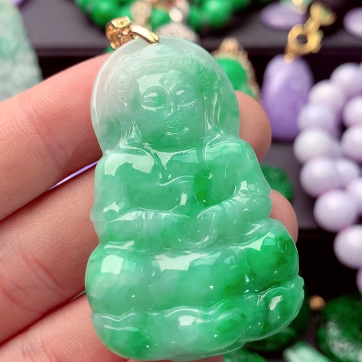 翡翠未镶嵌吊坠(不含链)