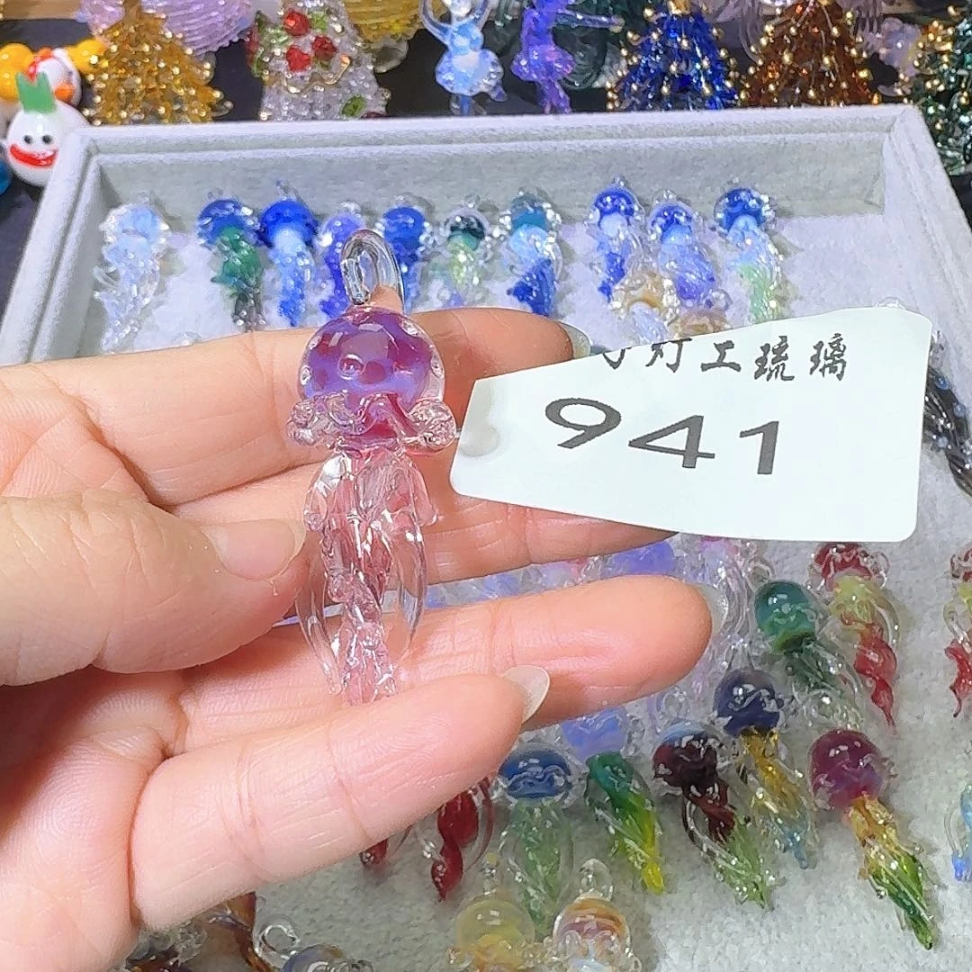 颈饰玻璃941水母吊坠