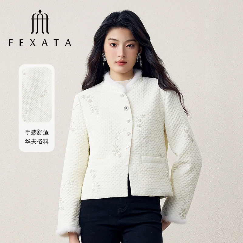 【达人专属】FEXATA斐格思优雅国风系改良中式保暖短外套