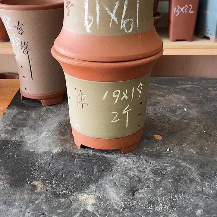 紫砂花盆，透气花盆