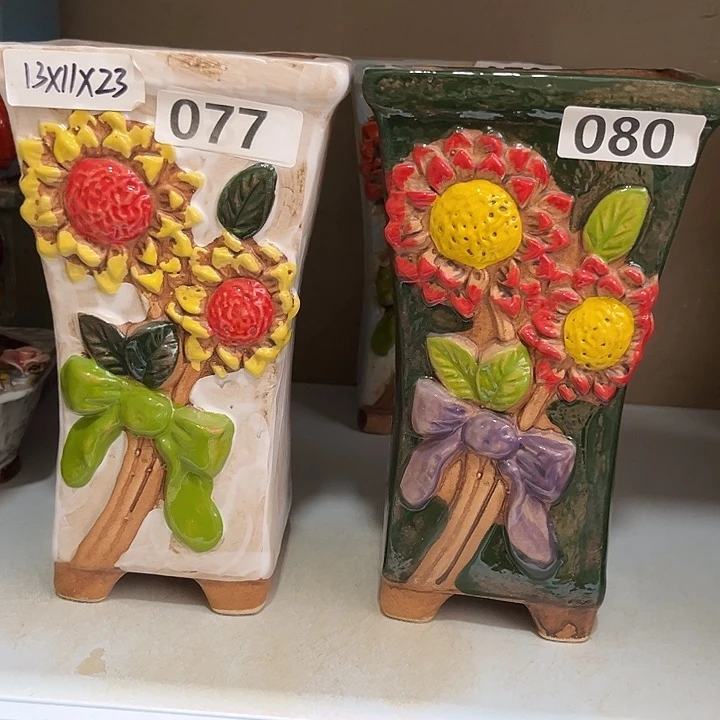 紫砂花盆粗陶材质多肉花盆