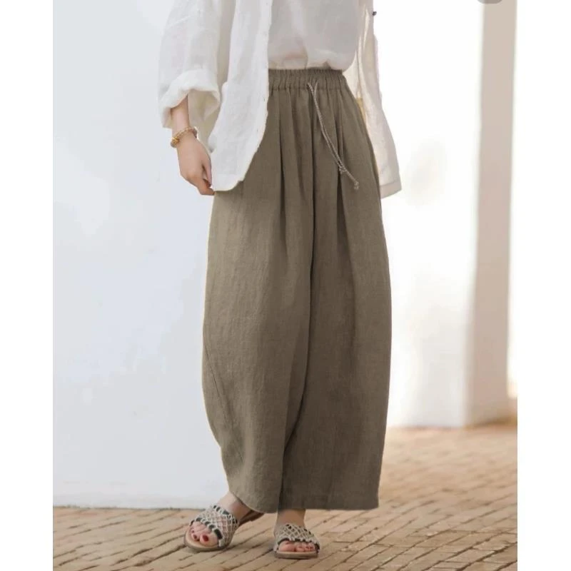 【续旧】普洱茶+檀香  色织休闲秋季新款流苏边直筒裤2573-3