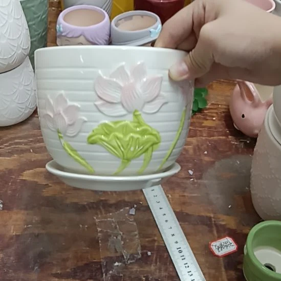 陶瓷花盆凑满12发货