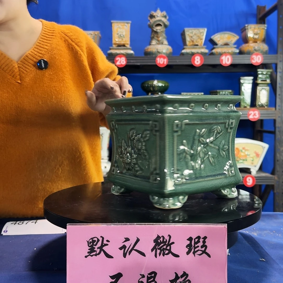 574玉绿大瑕疵随机介意勿拍不退换外19深16