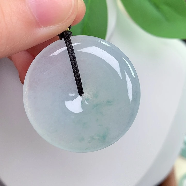 颈饰未镶嵌翡翠平安扣 36.2-5.8mm