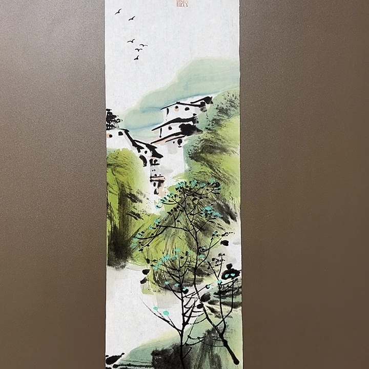 国画梁卫伦  手绘原创