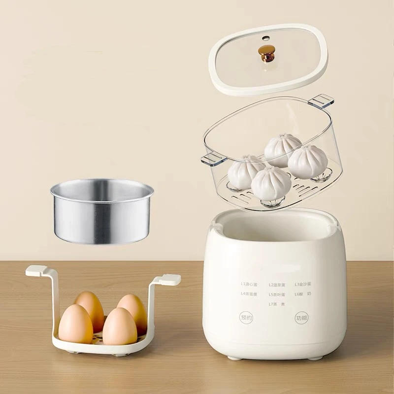 多功能上蒸下煮不锈钢碗款煮蛋器 ( 蒸碗容量320ml ) kw