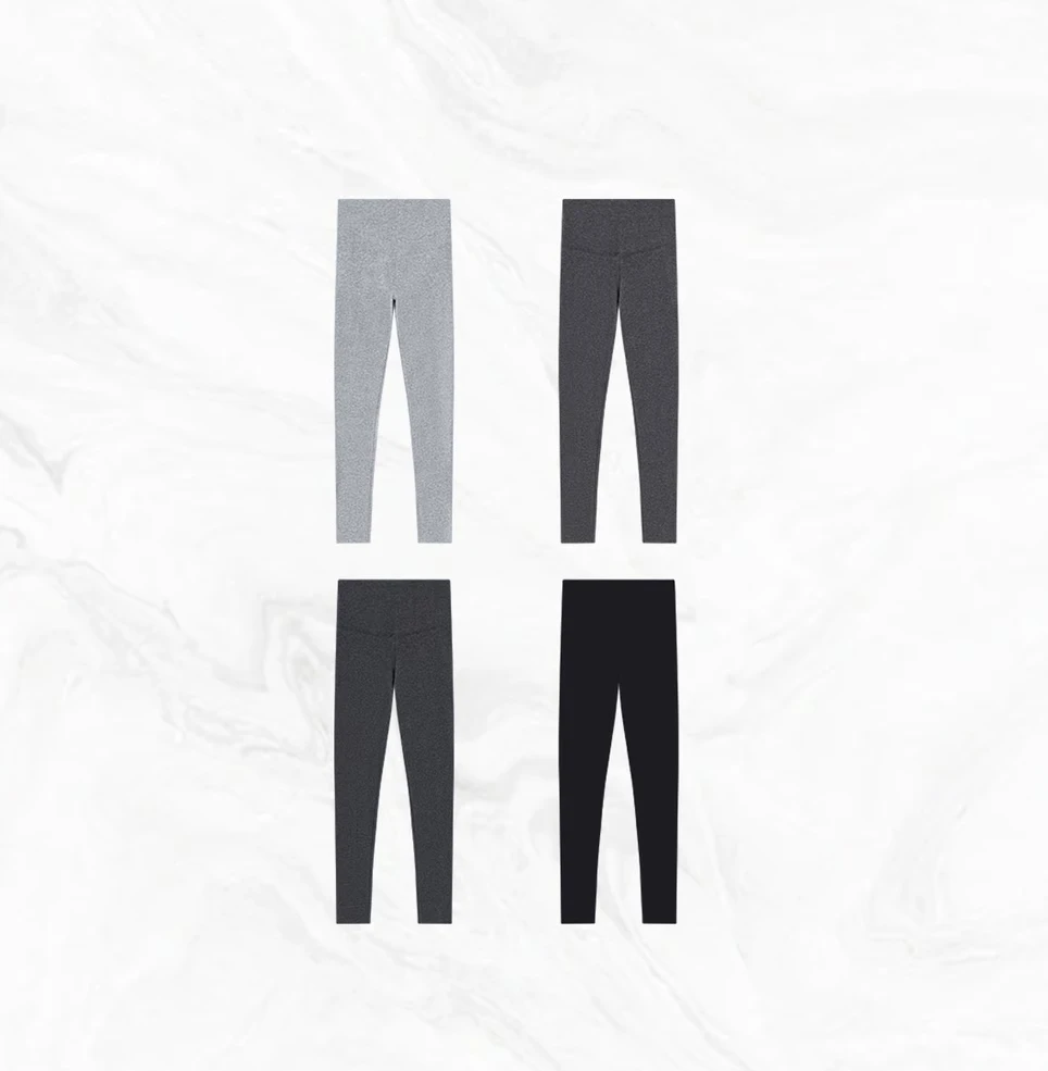 HUMSUN/禾木笙「腰精裤」70S定纺精梳棉塑型高弹瑜伽打底裤 5C895