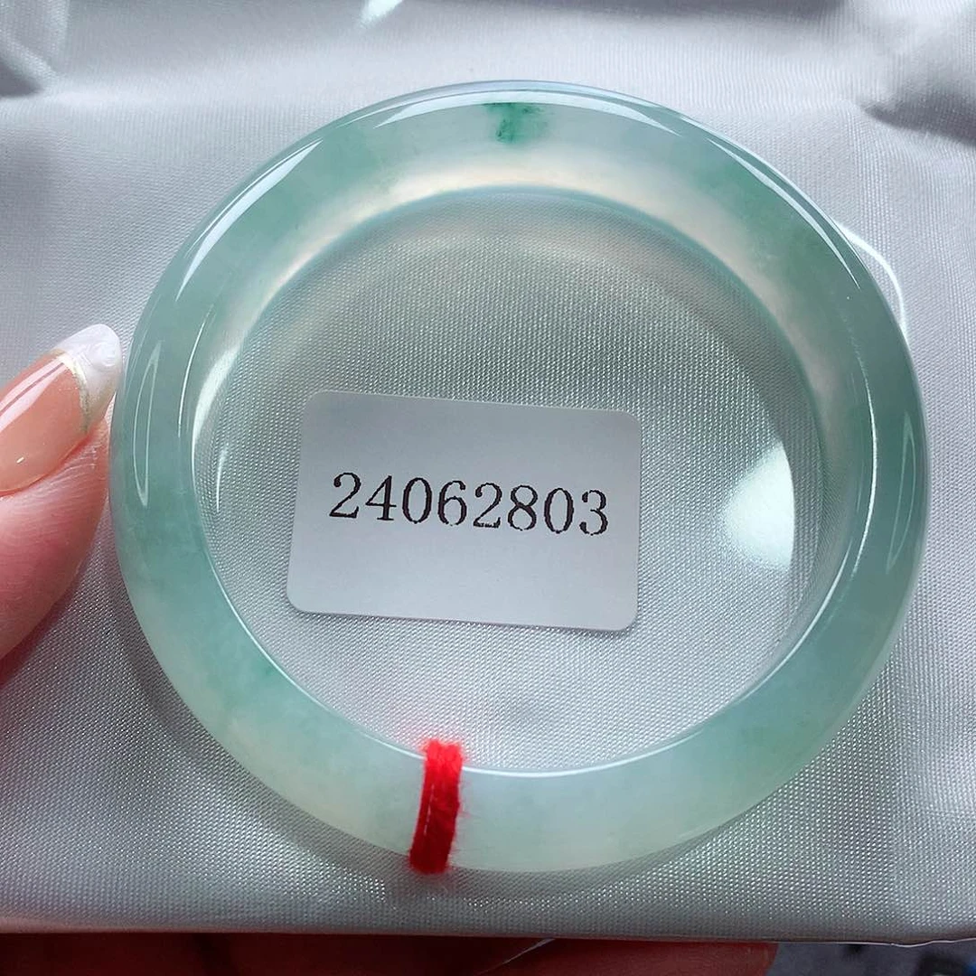 未镶嵌手镯翡翠74号，天然A货翡翠手镯