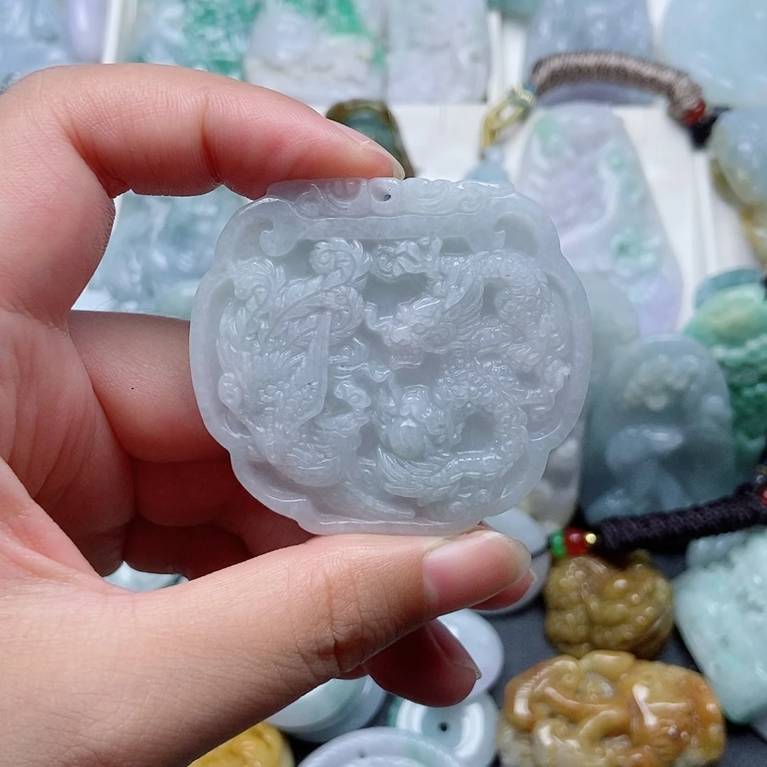 翡翠未镶嵌吊坠(不含链)翡翠