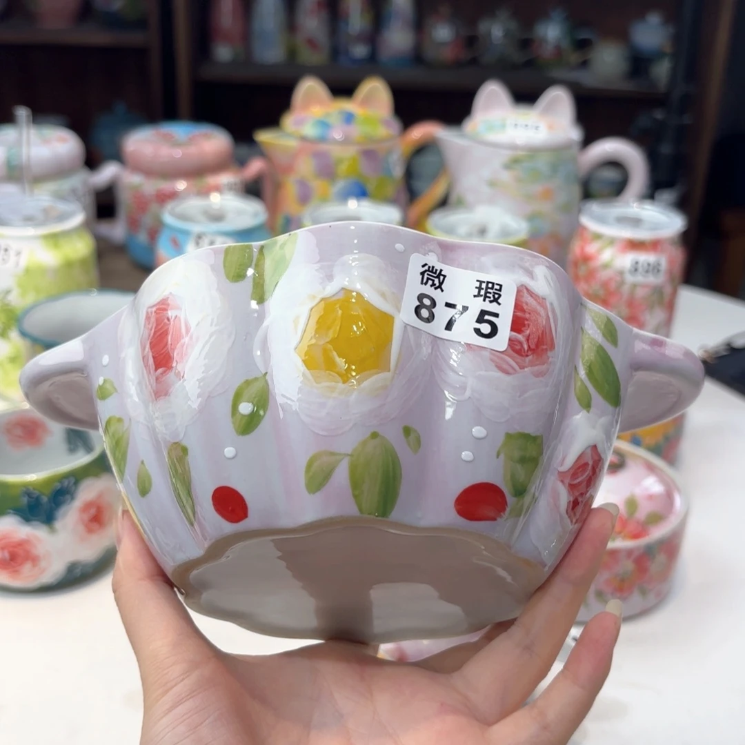 景德镇手绘高温釉下彩陶瓷茶具