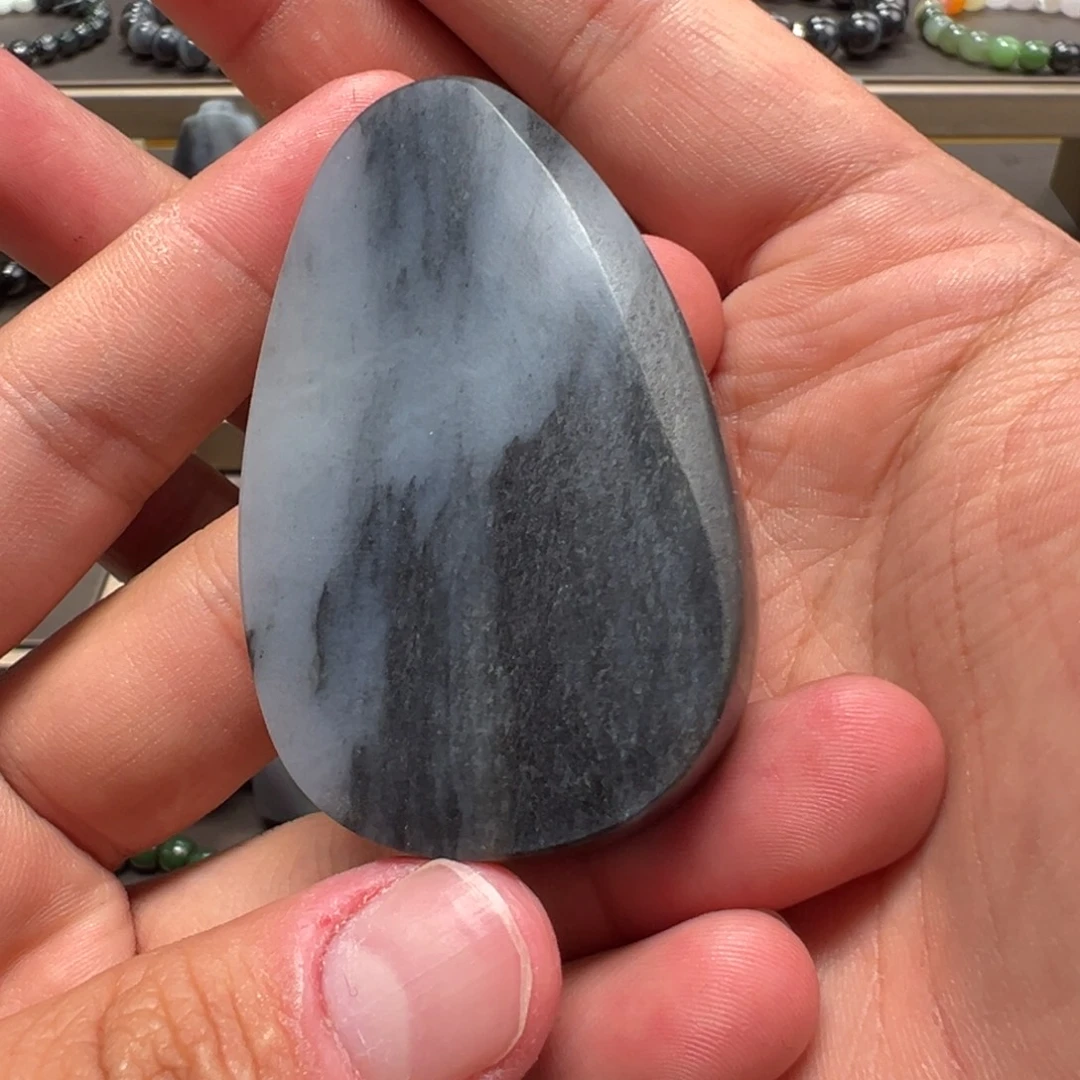 未镶嵌手链和田玉聚墨青花 46牌子