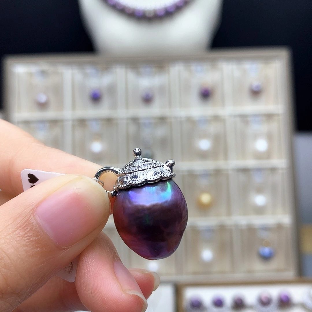 合金淡水珍珠颈饰