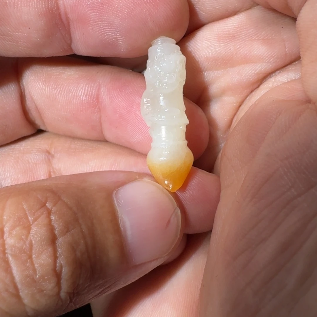 長***)和田玉未镶嵌挂件