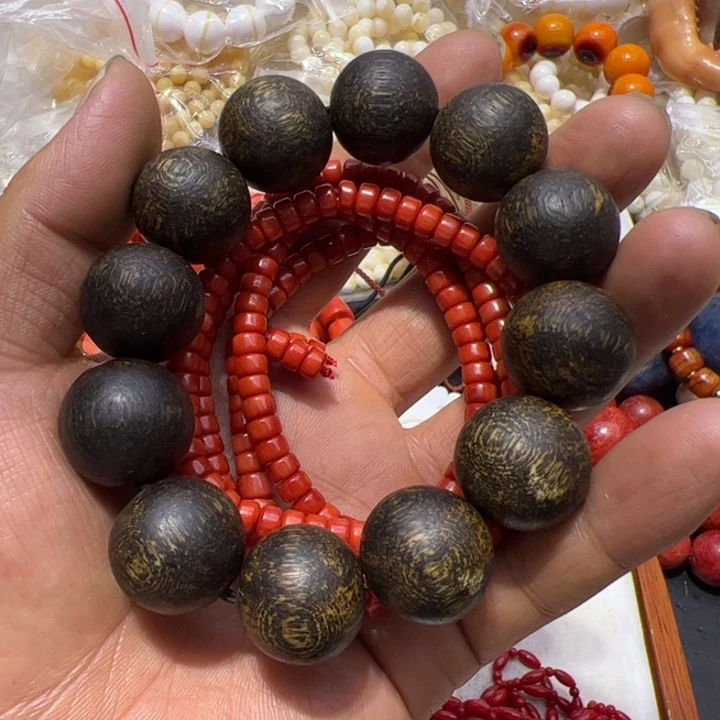 大果紫檀（缅甸花梨）4成6红姑娘108颗