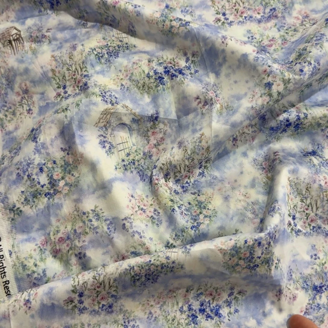 棉纯棉微弹60支贡缎1米价X1.45米宽D