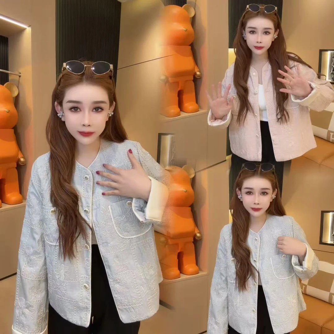 紫哥ZIGE新中式重工提花显瘦外套YN#2522