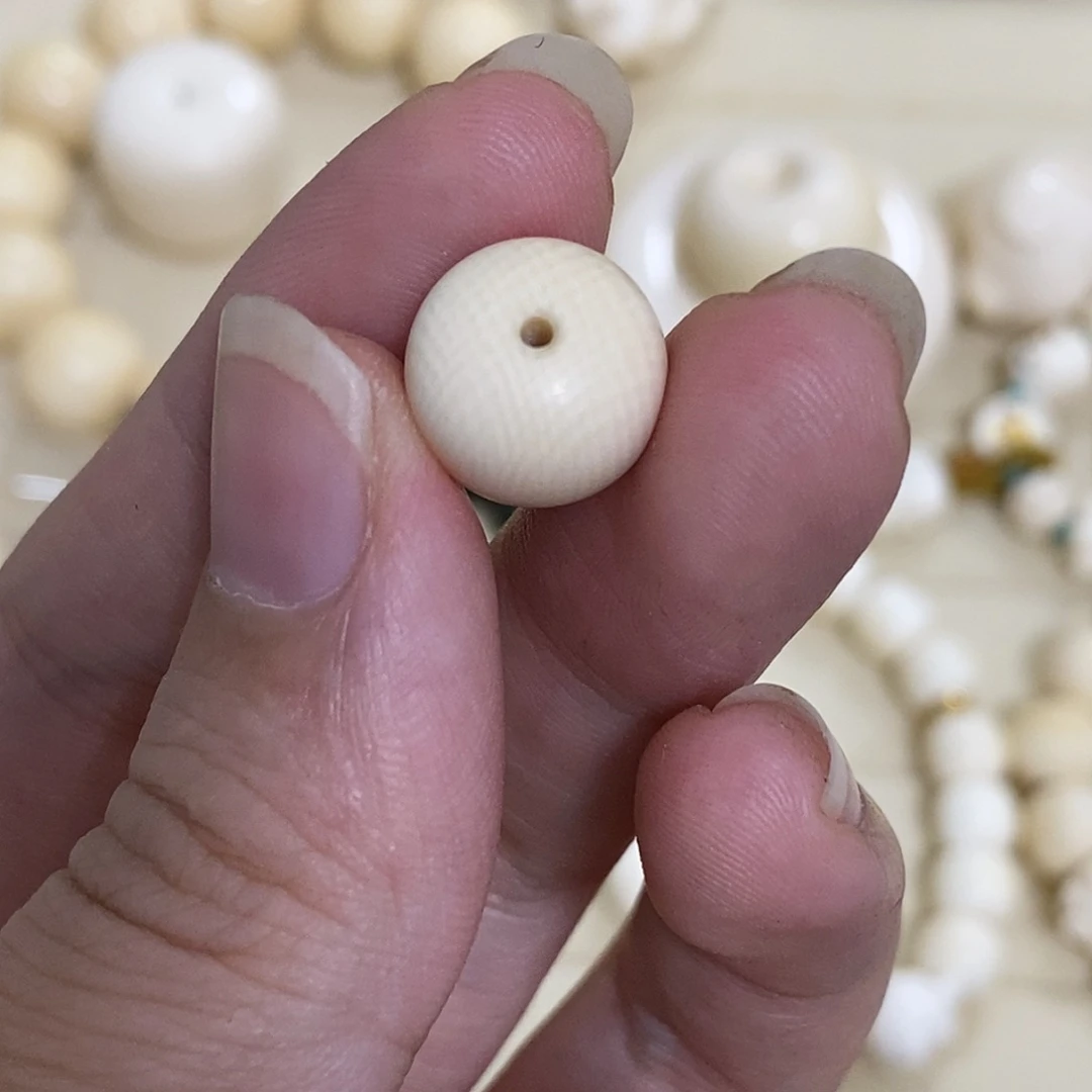 菩提籽类保真猛犸单珠牙心料