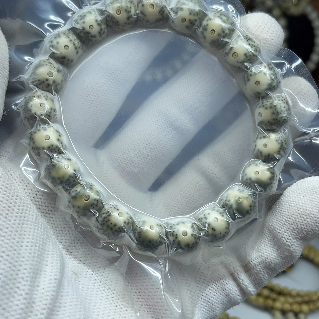 青***怀手串星月菩提11-10，双留白