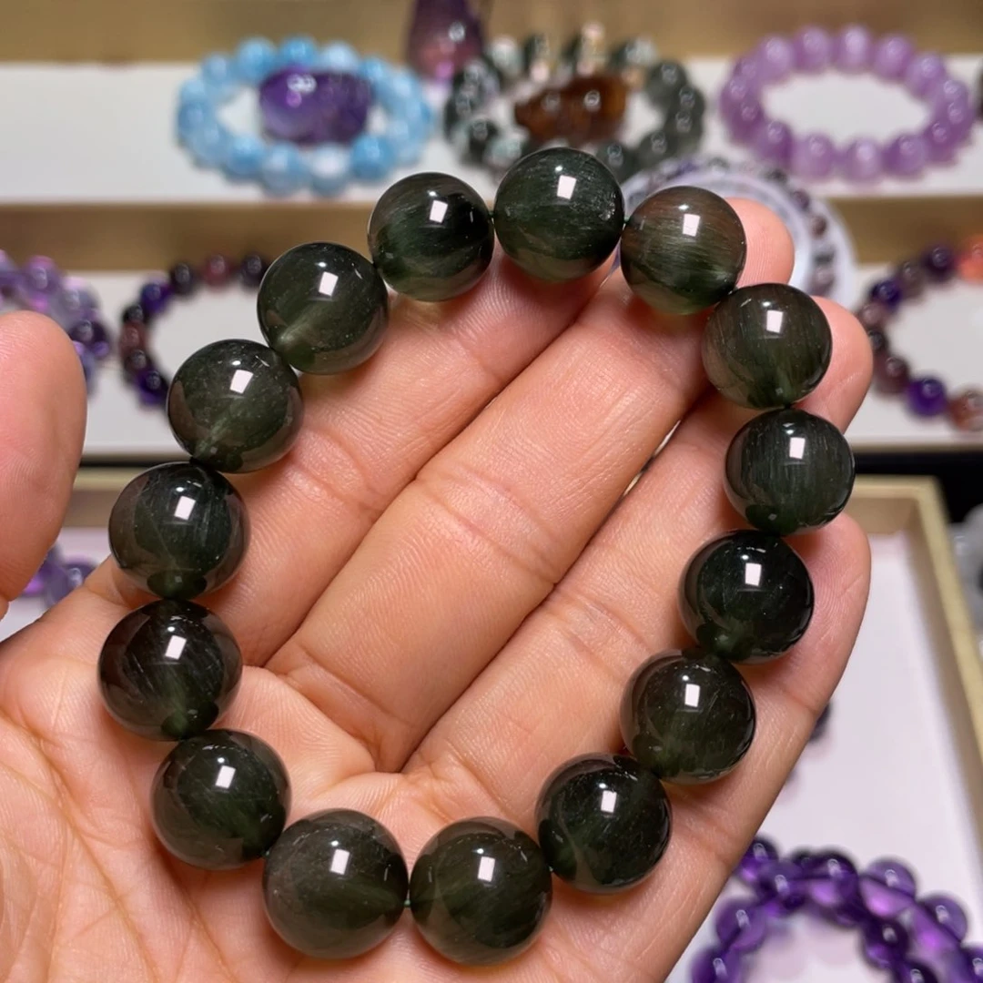 水晶手链未镶嵌绿发晶