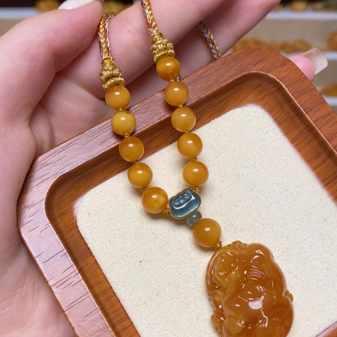 【闪购商品】未镶嵌项链蜜蜡项链