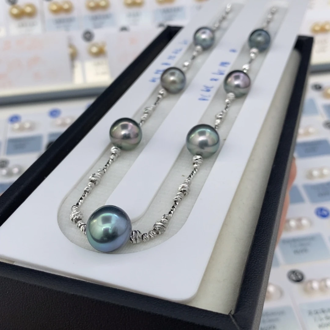 未镶嵌混彩大溪地设计款海水珍珠11-12.5