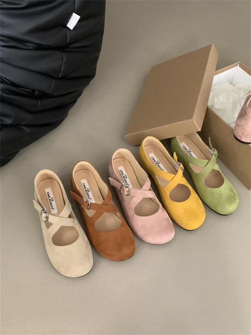 609主推气质百搭时尚爆款小众简约春季新款日常女鞋单鞋