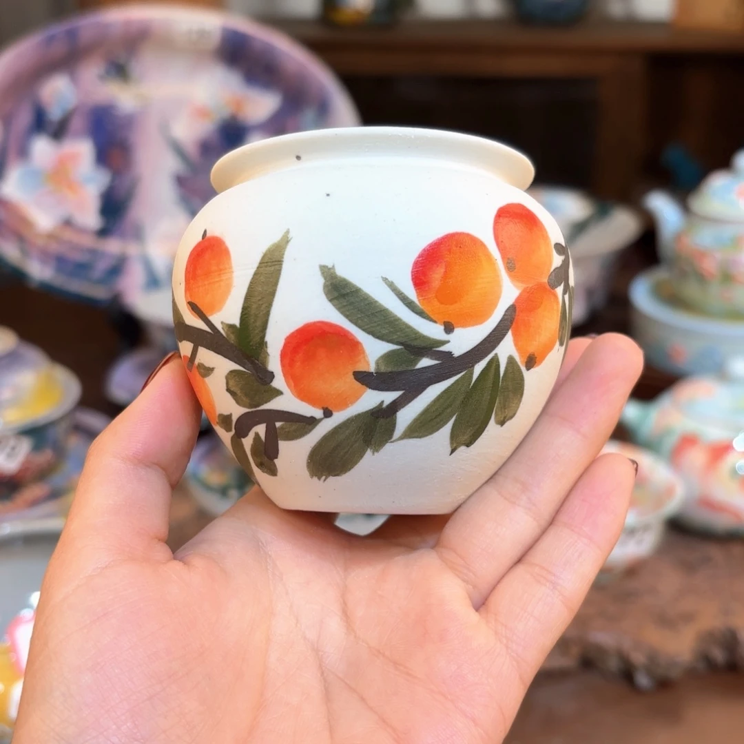 景德镇手绘高温釉下彩陶瓷茶具