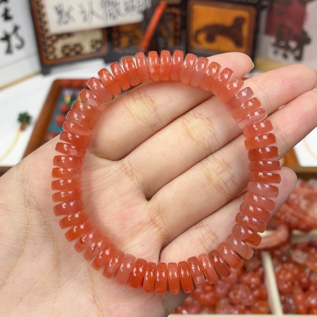 南红玛瑙未镶嵌手串南红药片手串