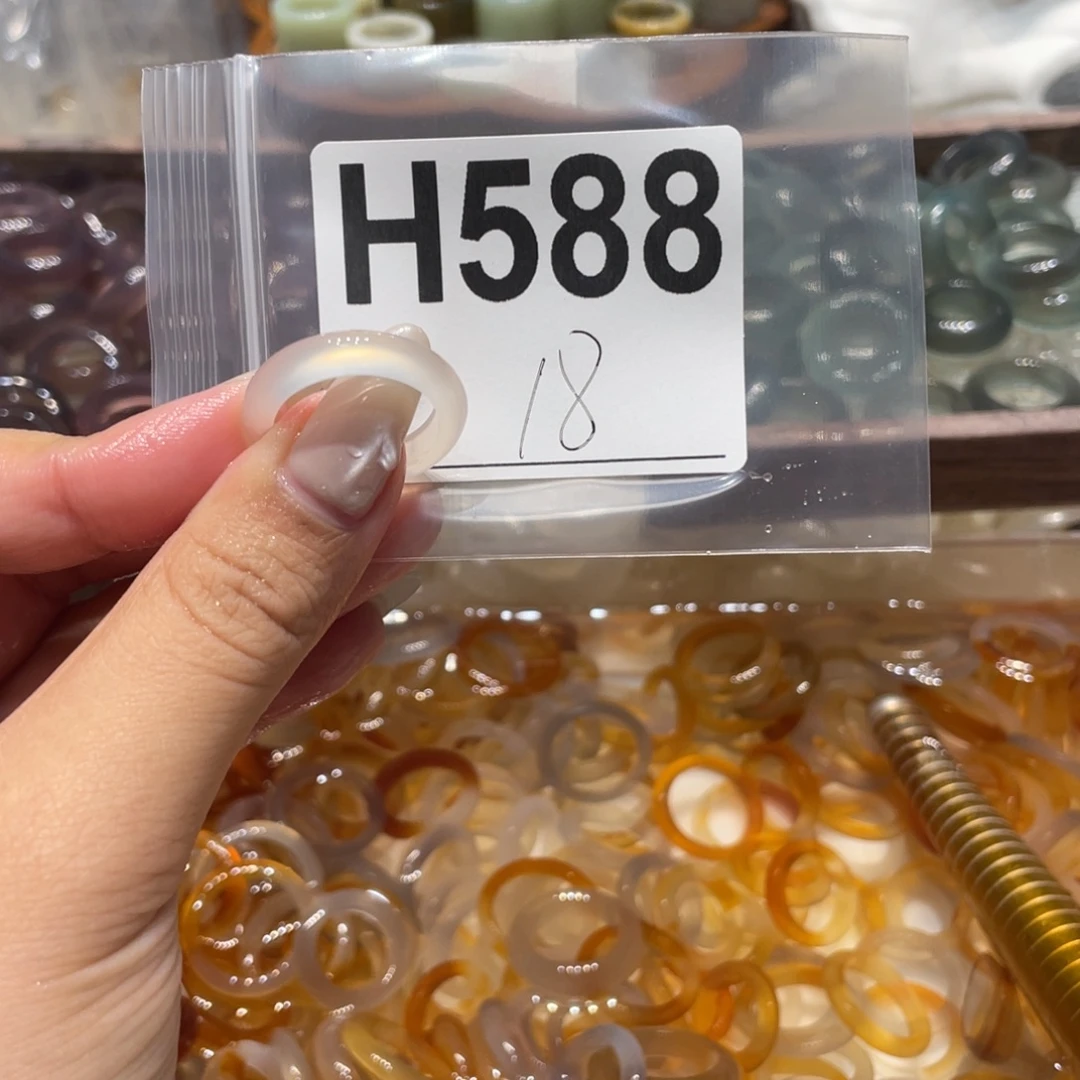 玛瑙/玉髓未镶嵌戒指588