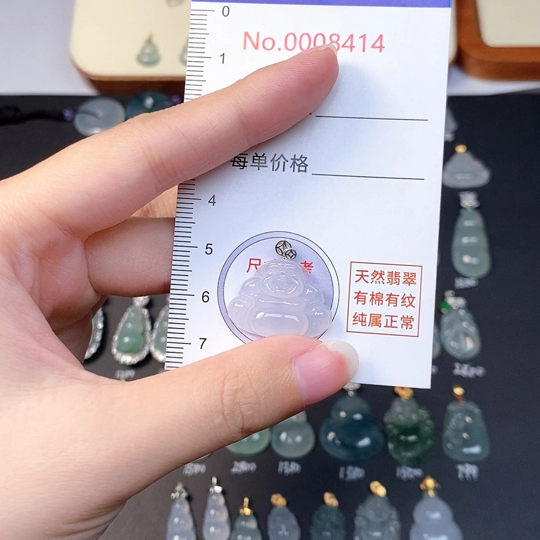吊坠(不含链)18K金镶嵌翡翠全场缅甸A货翡翠