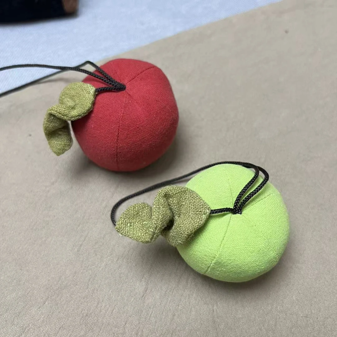 非金属布艺吊坠 【晚间场新人福利】水果红/绿苹果 手作布艺挂饰