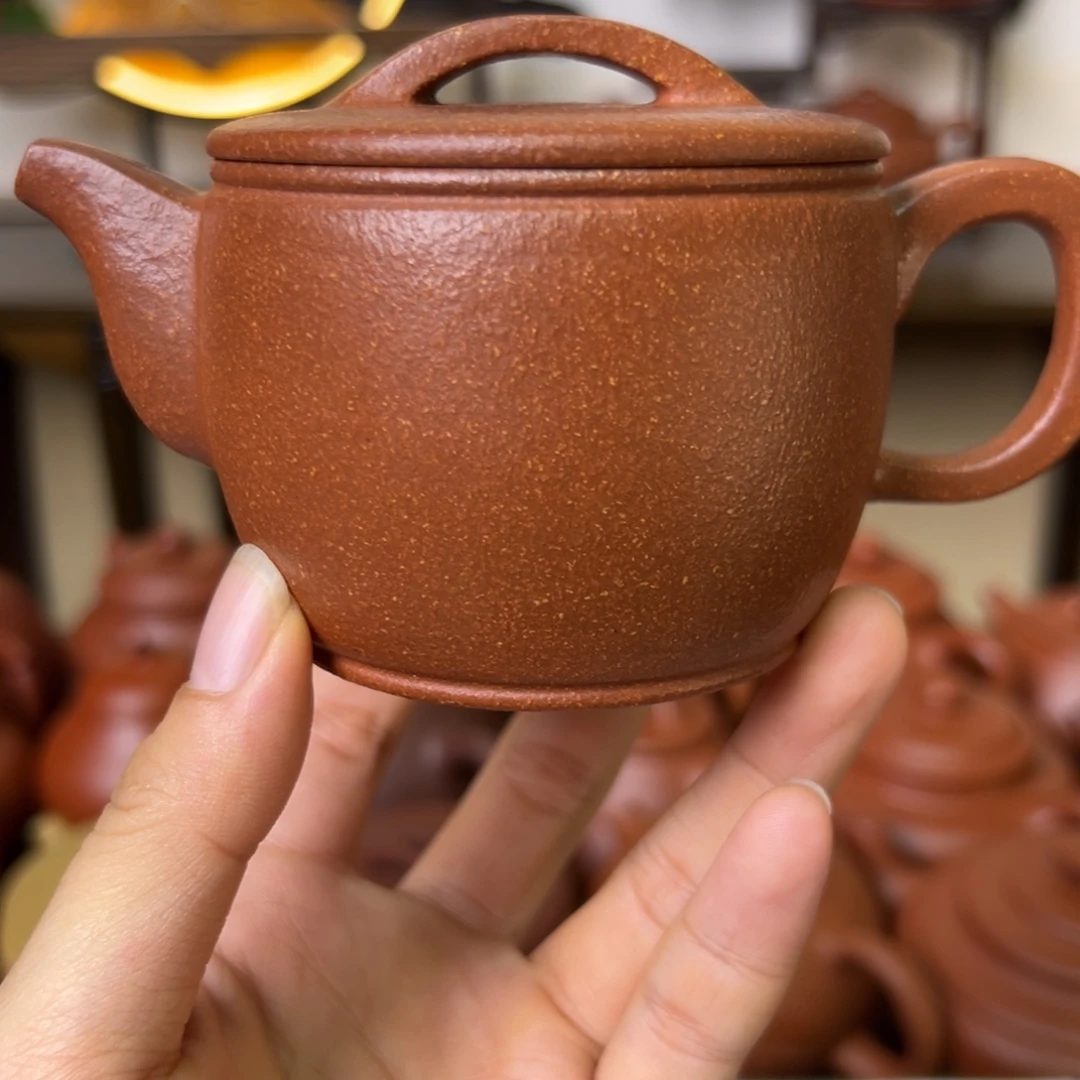 紫砂茶壶紫砂壶汉瓦黄降坡150cc