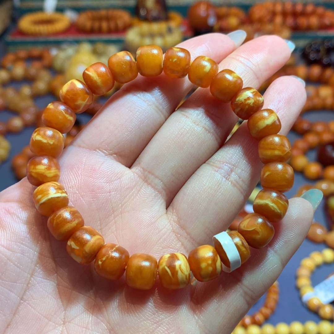 【闪购商品】未镶嵌蜜蜡手串鱼*蜜蜡手串