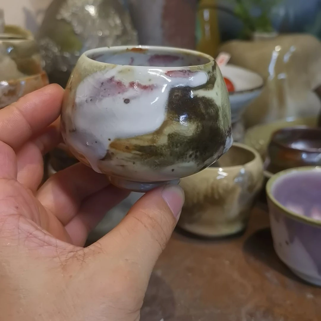 摆件手工高温原矿窑变新品