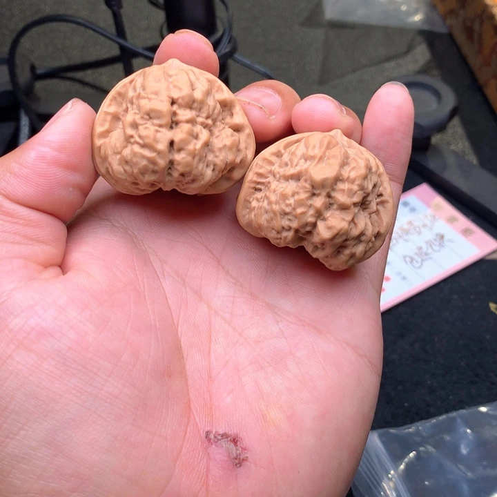 文玩核桃把件100号43全品三角蛤蟆头