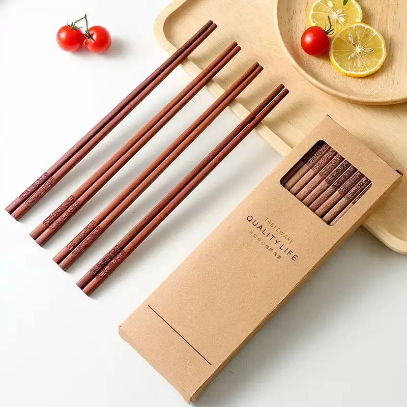 无漆无蜡防滑防霉家用中式实木筷子